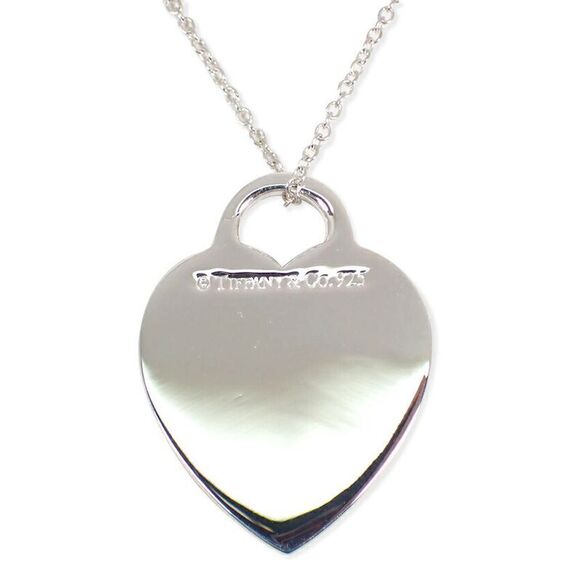 Tiffany & Co 925 Return To Heart Tag Pendant //j38-6